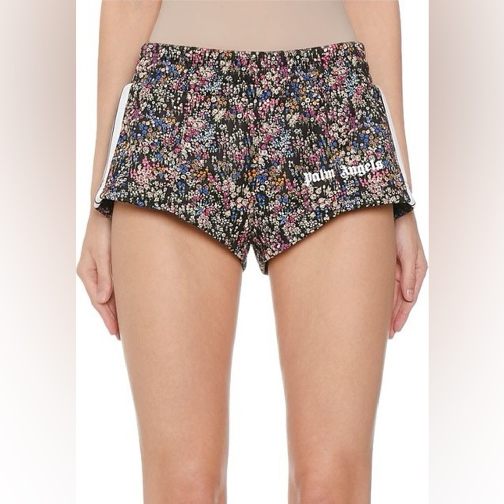 PALM ANGELS FLORAL SIDE STRIPE TARVK SHORT SMALL LIKE NEW